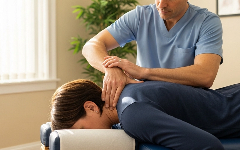 Chiropractic treatment helping reduce neck and back pain for an urban patient