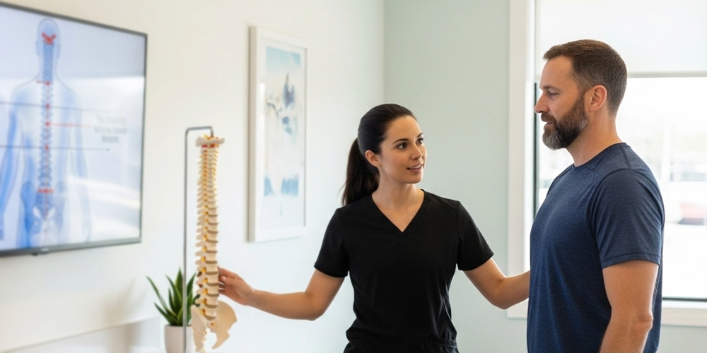 Preventive chiropractic visit focused on long-term back health and alignment