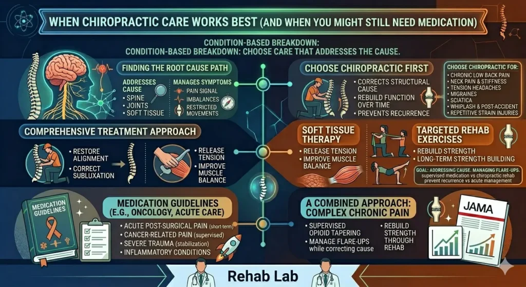 When Chiropractic Care Works Best (and When You Might Still Need Medication)